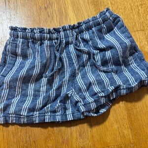 Old Navy High Waist Navy Striped Shorts